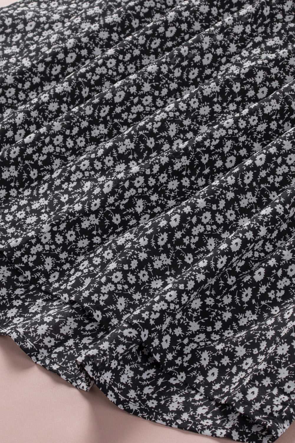 Ditsy Floral Print Ruffle Straps Flowy Boho Summer Top