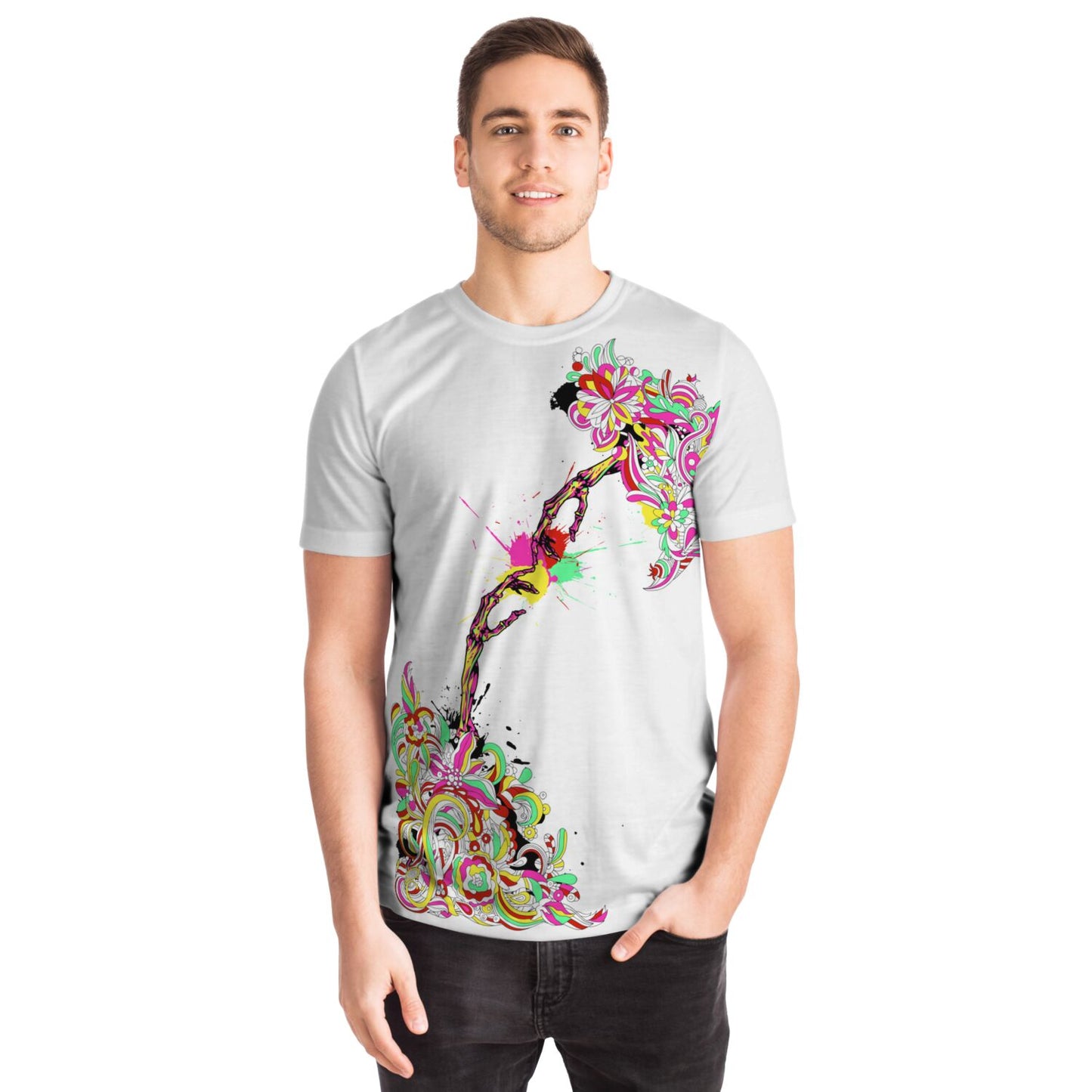 EYS Designer Colorful Skeleton Hands Shirt