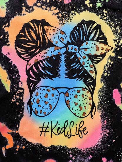 Girls Figure Graphic Tee & Shorts