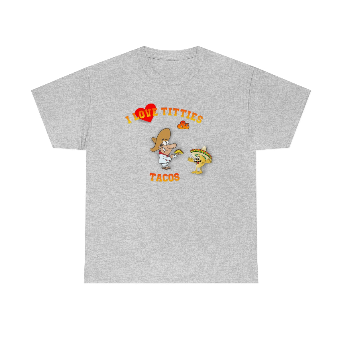 I Love Titties & Tacos - Bella + Canvas 3001 Unisex Heavy Cotton Tee
