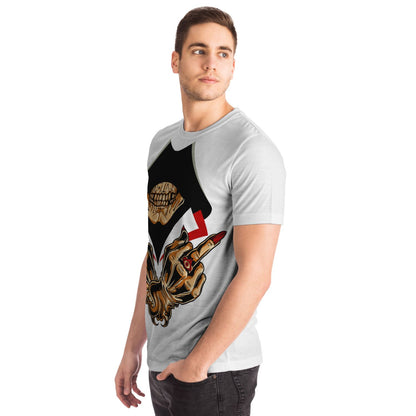 EYS Designer Skull Flipping off both middle fingers Shirt