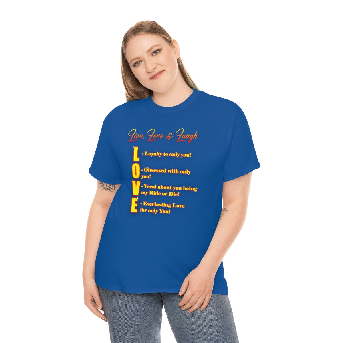 Meaning of Love- Live, Love & Laugh Shirt