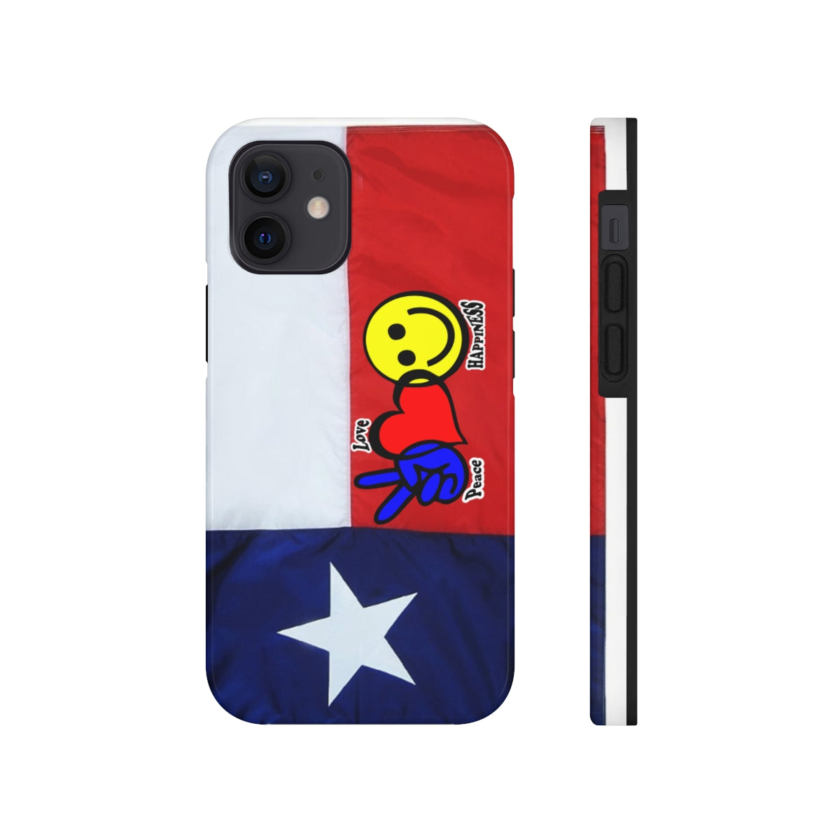 I-Phone Tough Case - Peace, Love & Happiness Texas Style