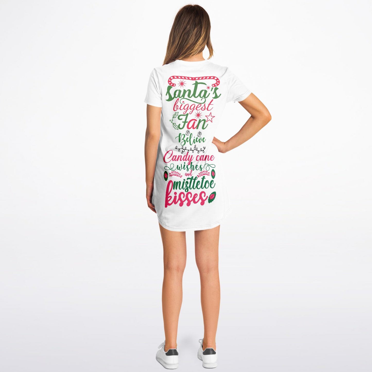 Christmas Greetings T-Shirt Dress