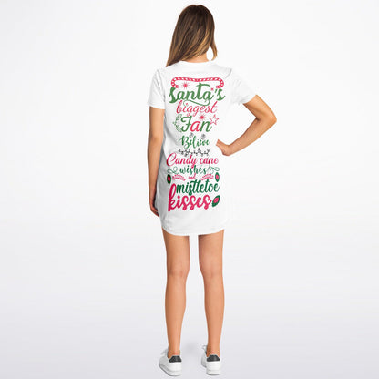 Christmas Greetings T-Shirt Dress