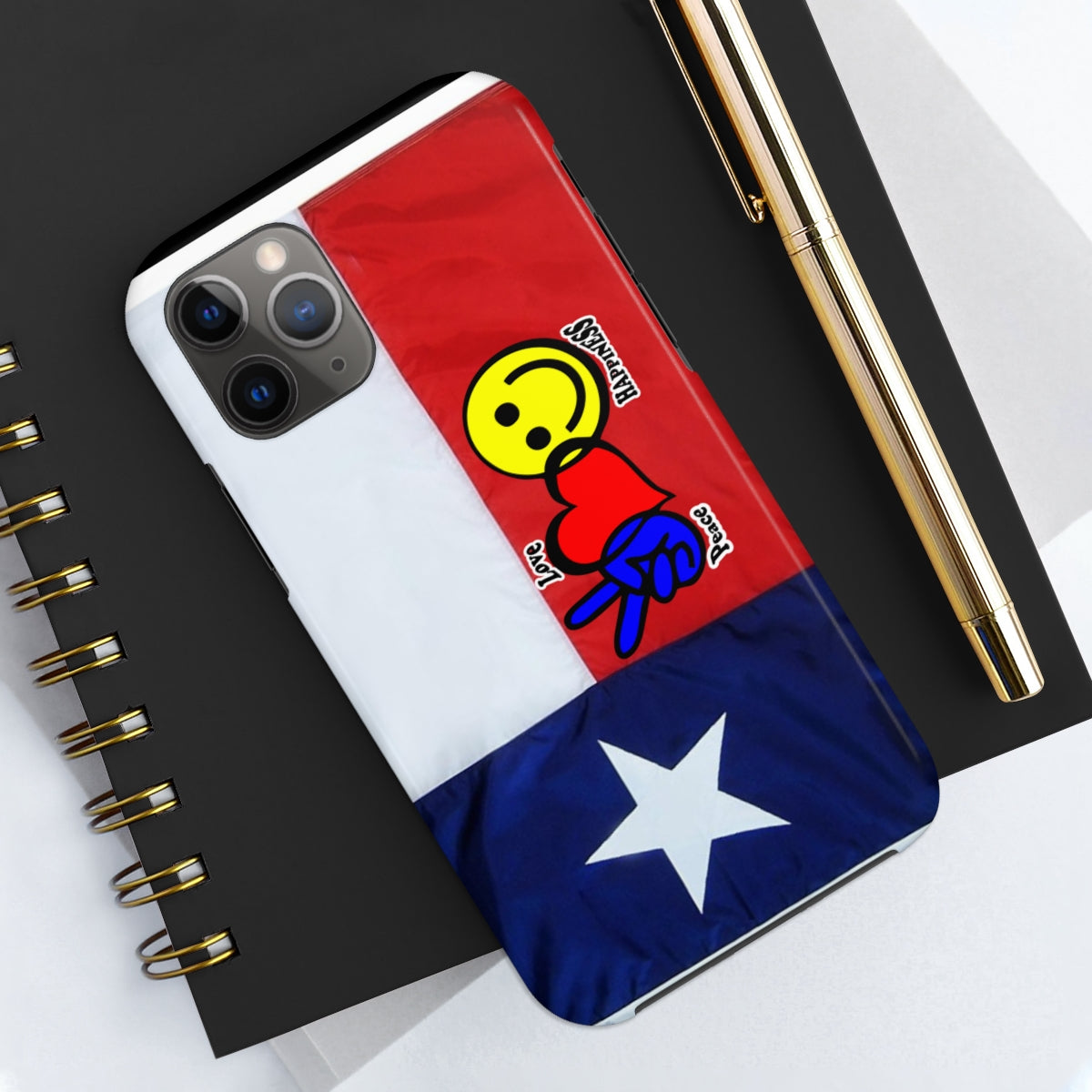 I-Phone Tough Case - Peace, Love & Happiness Texas Style