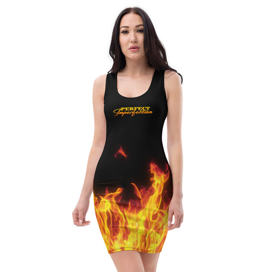Perfect Imperfection flame dress.