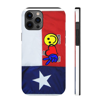 I-Phone Tough Case - Peace, Love & Happiness Texas Style