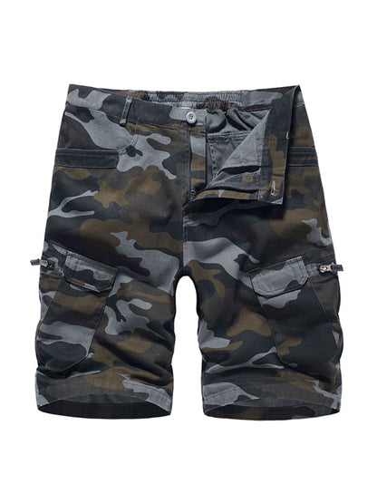Men's Camouflage Print Cargo Shorts