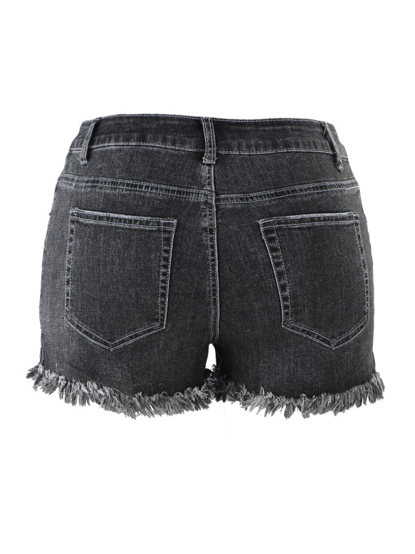Women's High Waist Cutoff Denim Shorts