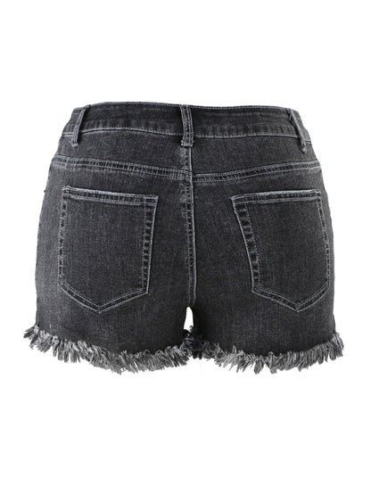 Women's High Waist Cutoff Denim Shorts
