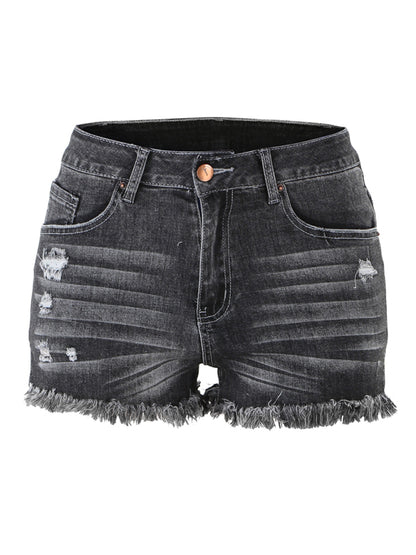 Women's High Waist Cutoff Denim Shorts