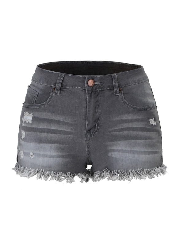 Women's High Waist Cutoff Denim Shorts