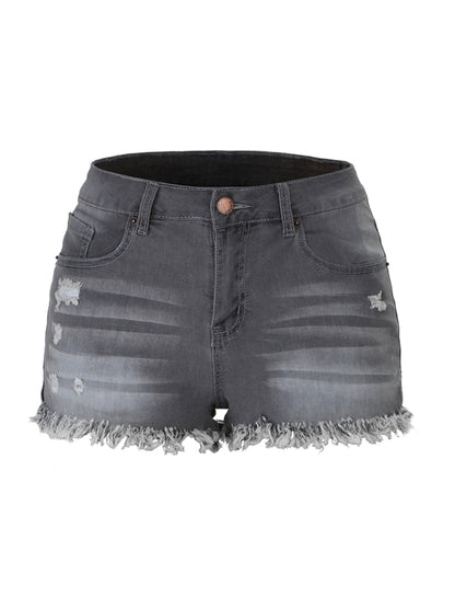 Women's High Waist Cutoff Denim Shorts