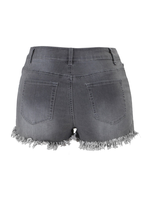 Women's High Waist Cutoff Denim Shorts