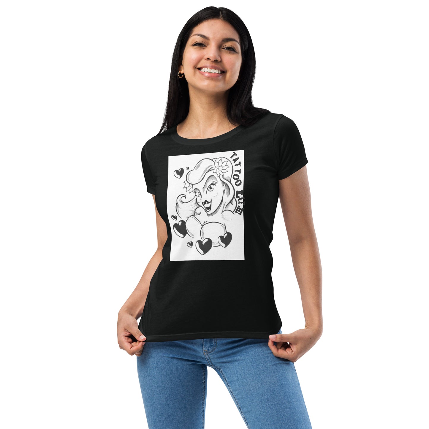 TATTOO LIFE - Woman with Hearts (Next Level 1510)