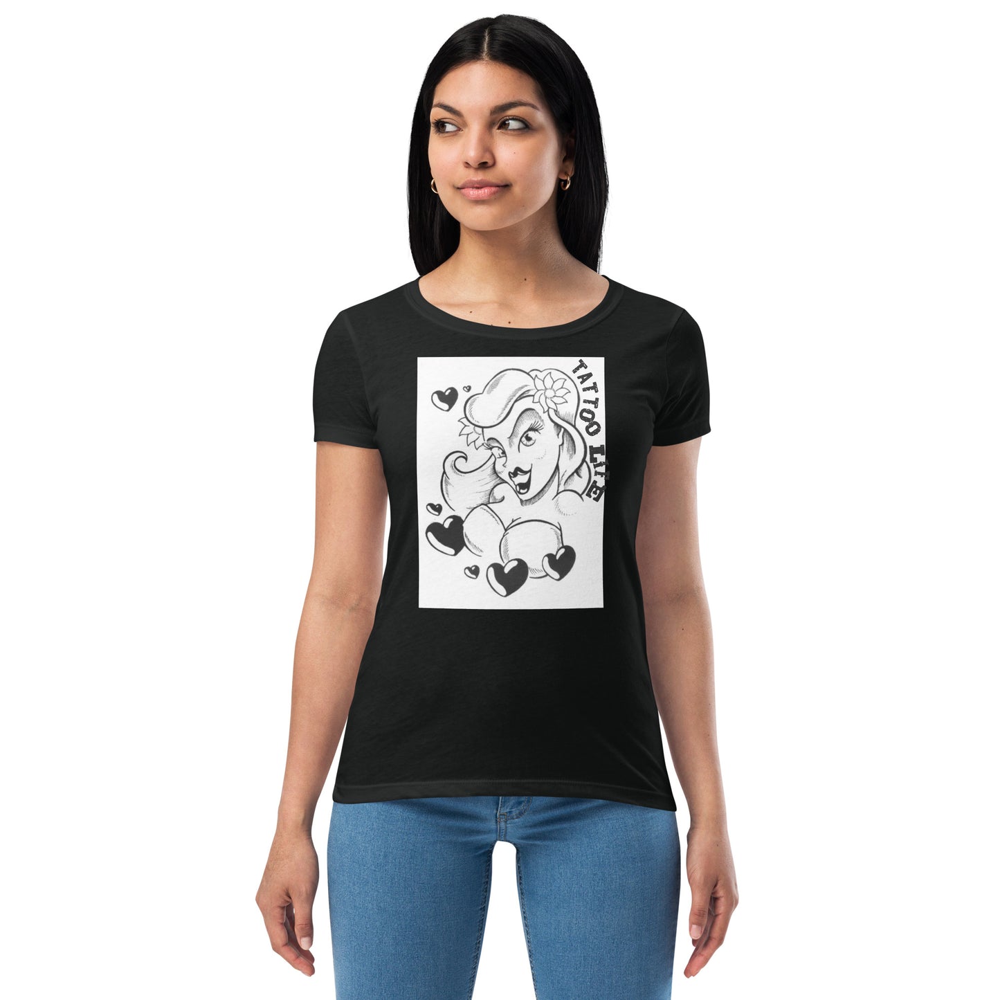 TATTOO LIFE - Woman with Hearts (Next Level 1510)