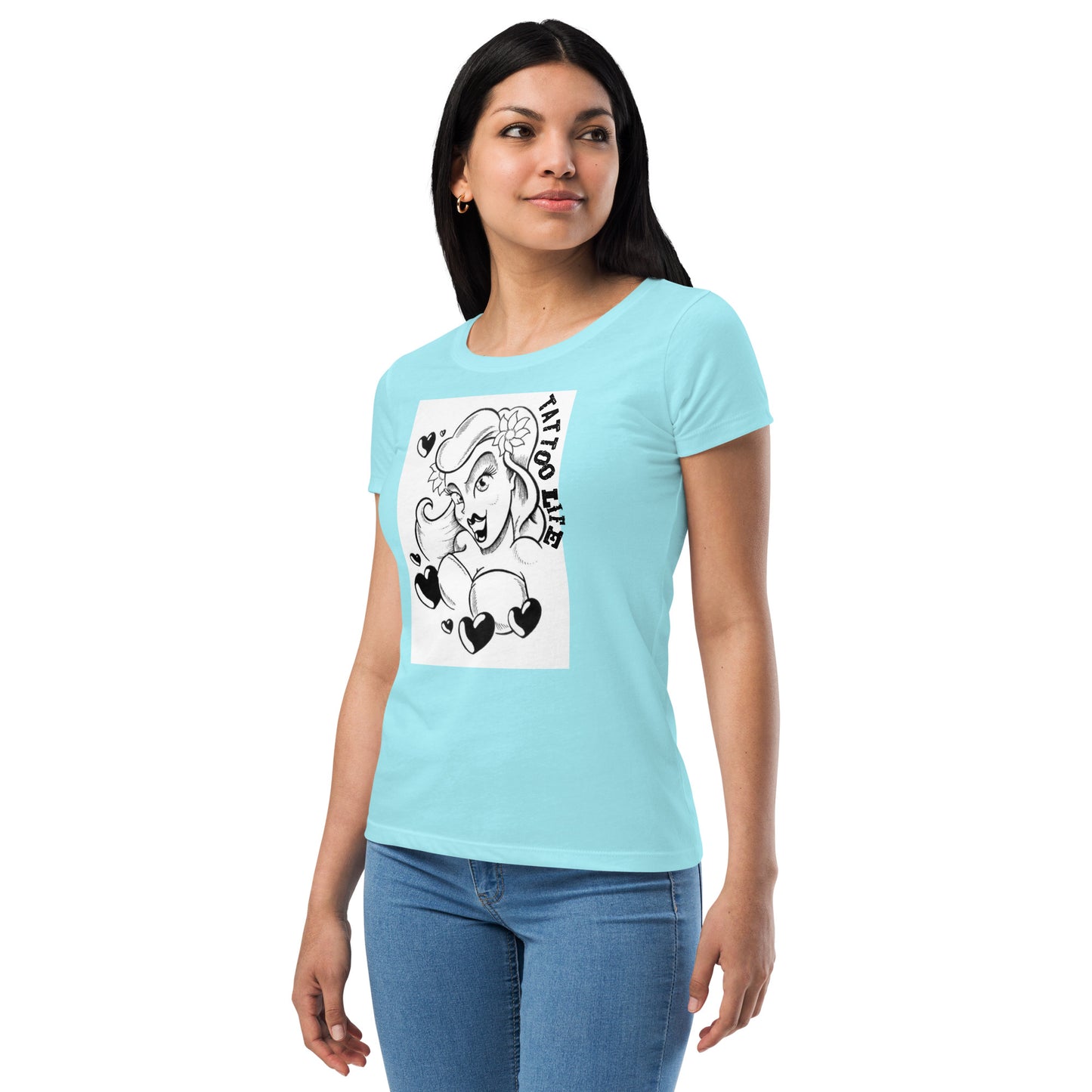 TATTOO LIFE - Woman with Hearts (Next Level 1510)