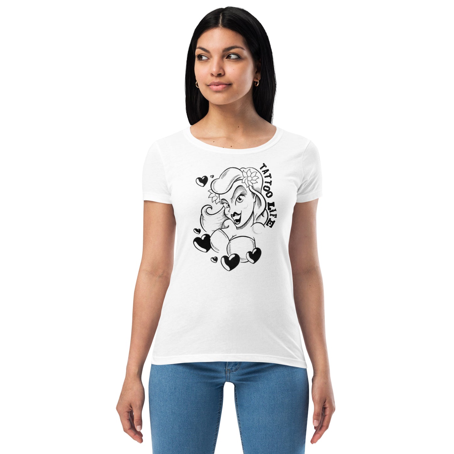 TATTOO LIFE - Woman with Hearts (Next Level 1510)